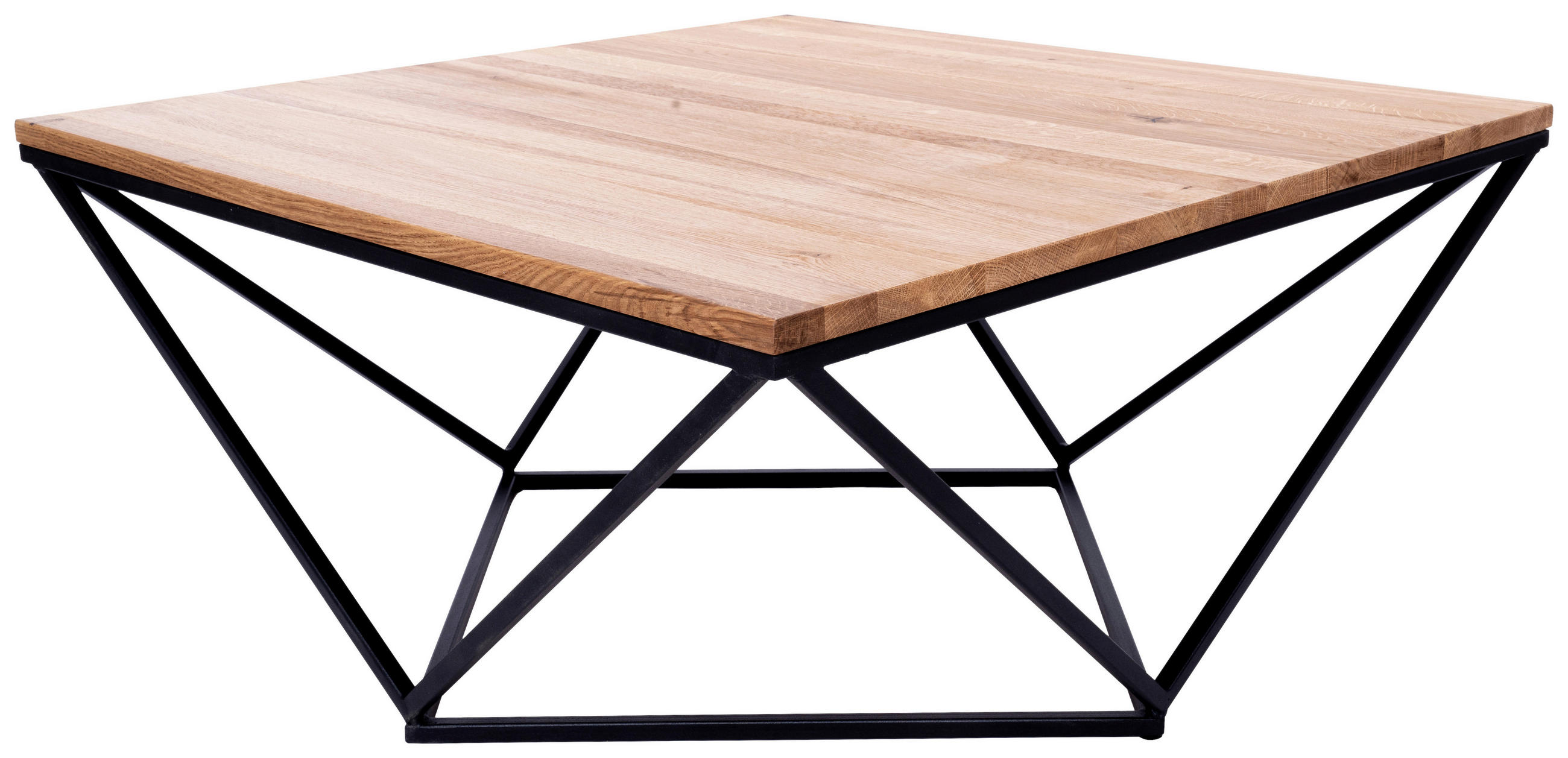 COUCHTISCH in Holz, Metall 85/85/40 cm  - Natur, Holz/Metall (85/85/40cm) - Novel