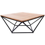 COUCHTISCH in Holz, Metall 85/85/40 cm  - Natur, Holz/Metall (85/85/40cm) - Novel