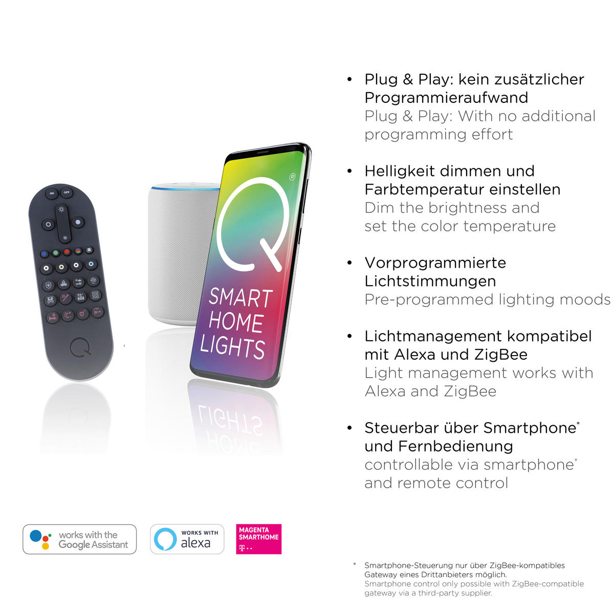 LED-DECKENLEUCHTE Q-Piato 85/50,5/6,5 cm   - Design, Metall (85/50,5/6,5cm) - Paul Neuhaus