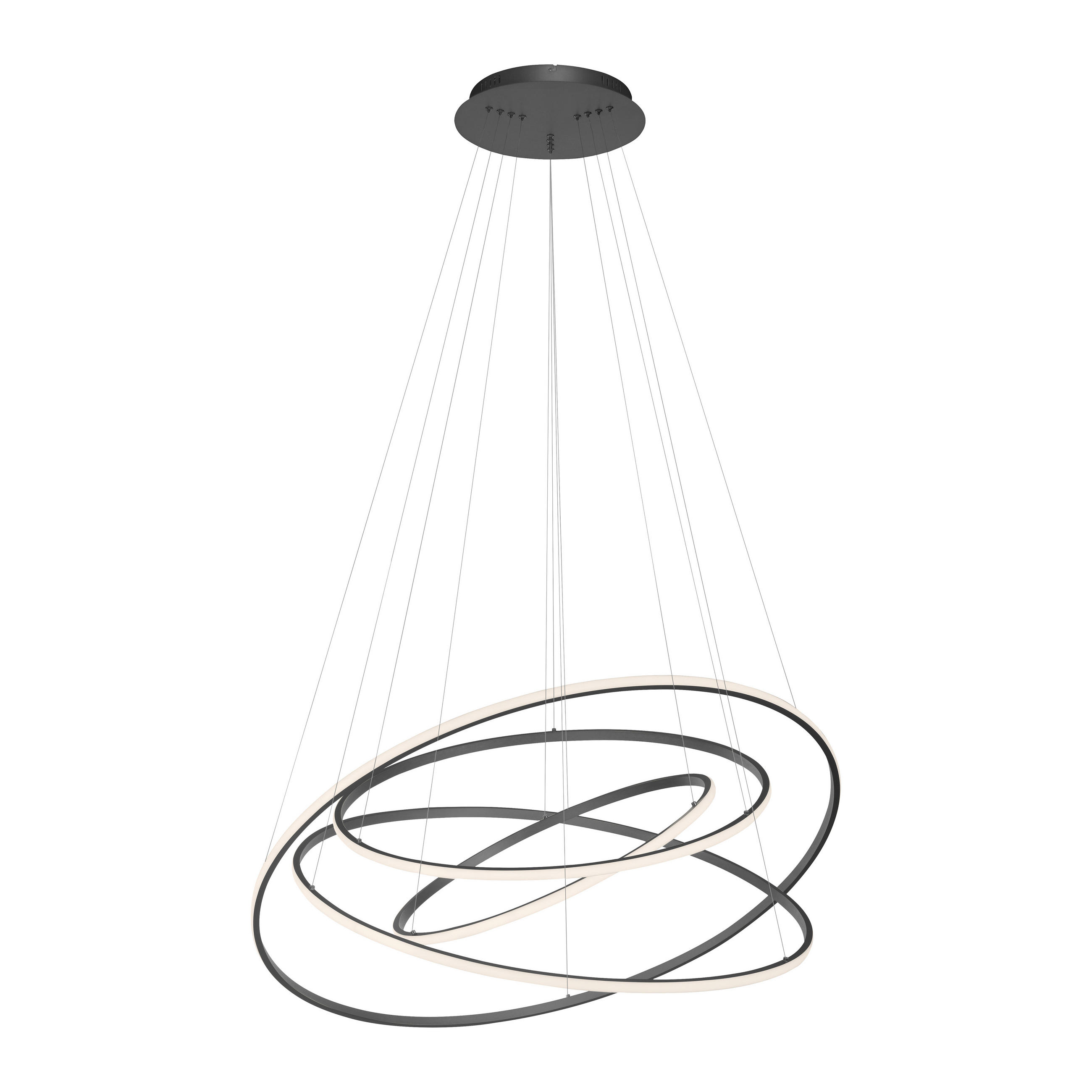 LED-PENDELLEUCHTE Tessara 109/109/300 cm - Design, Kunststoff/Metall (109/109/300cm) - Paul Neuhaus