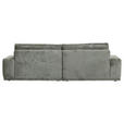 BIGSOFA Chenille Grün  - Schwarz/Grün, KONVENTIONELL, Kunststoff/Textil (282/73/115cm) - Carryhome