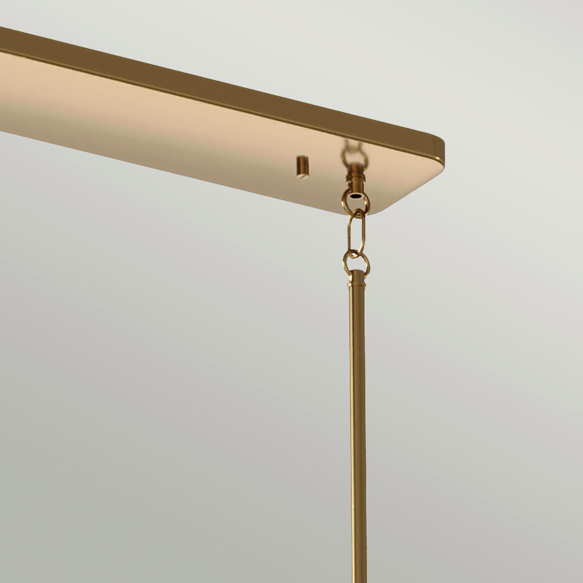 TAKKRONA Elstead Kimrose 113.7/55.8/32.5 cm  - mässingsfärgad, Klassisk, metall/glas (113.7/55.8/32.5cm) - Elstead Lighting