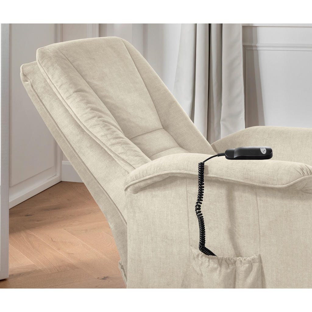 Thumbnail - Livetastic Fernsehsessel, Beige, Textil, 77x107x88 cm, Made in EU, Stoffauswahl, Relaxfunktion, Netzbetrieb, Wohnzimmer,...