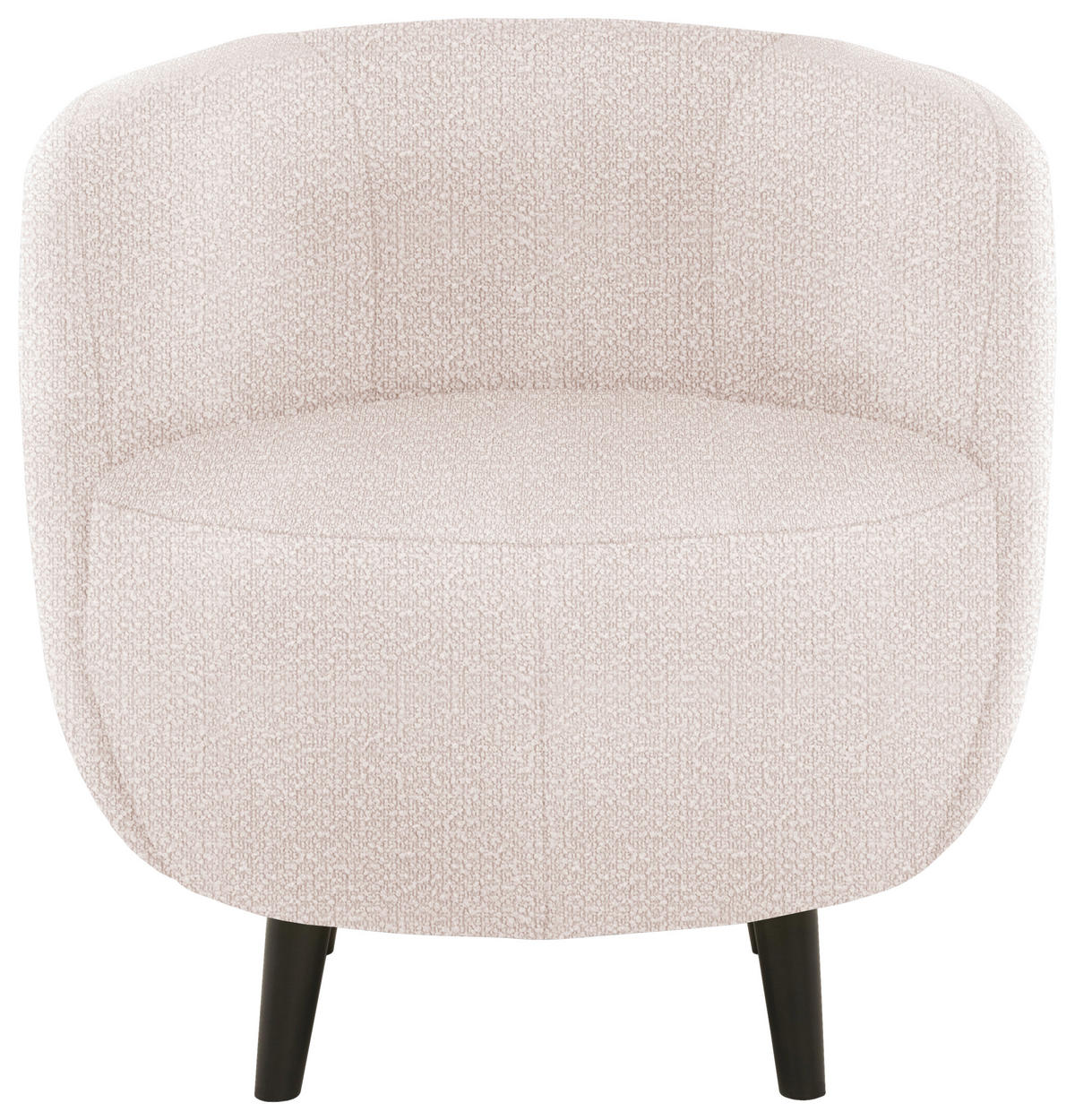 SESSEL in Webstoff Beige  - Beige/Schwarz, Design, Holz/Textil (72/72/76cm) - LOOKS by W.Joop