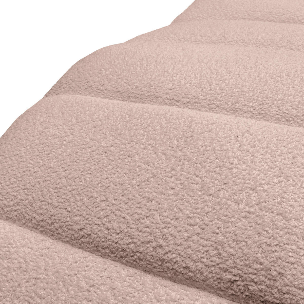 RELAXLIEGE SWING Bouclé Rosa  - Silberfarben/Rosa, Design, Textil/Metall (65/65-95/171cm) - Livetastic