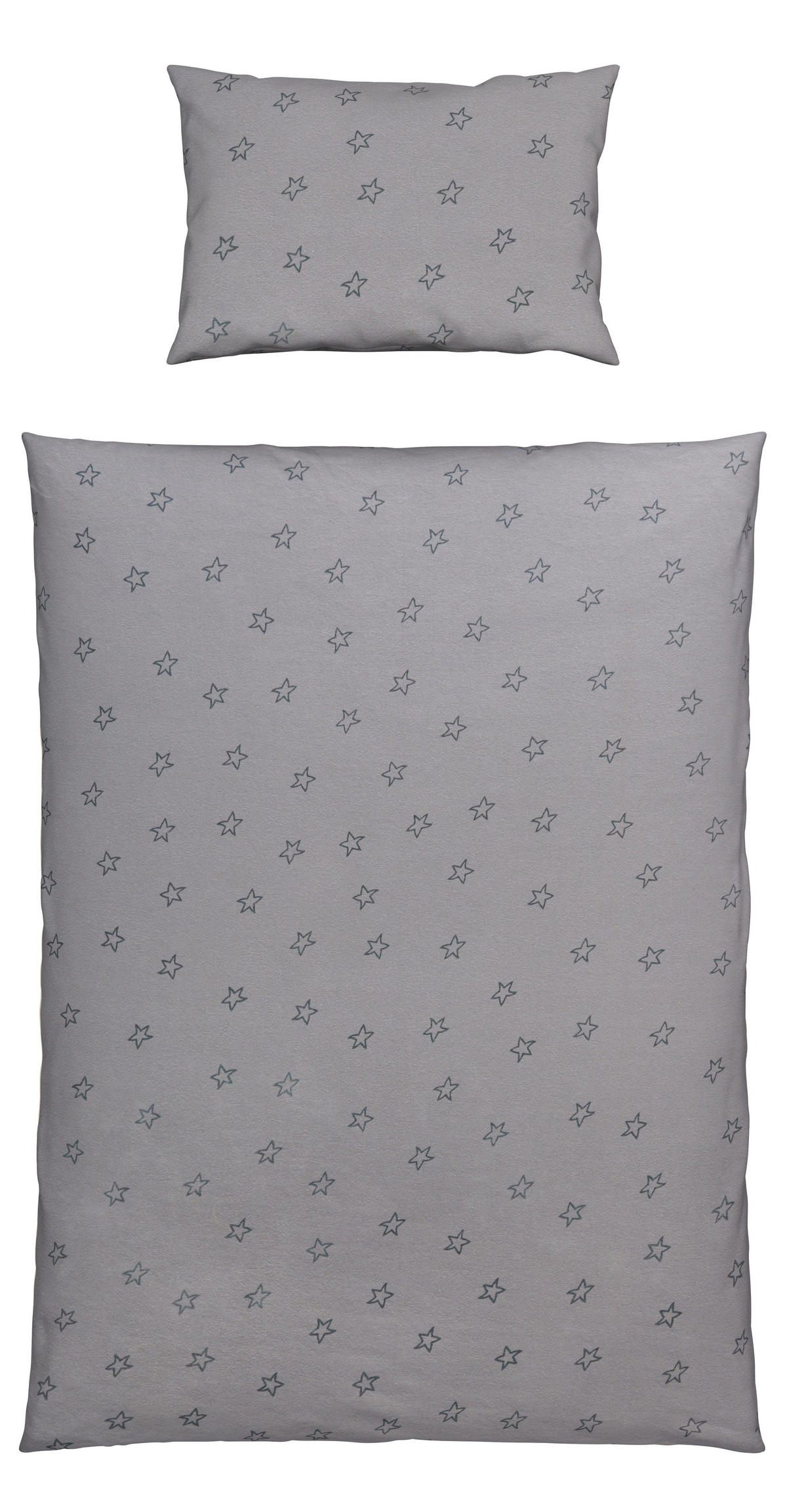 BABYBETTWÄSCHE 80/80 cm  - Grau, Basics, Textil (80/80cm) - Patinio