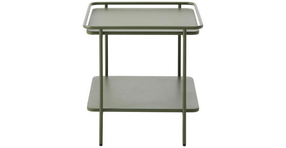 BEISTELLTISCH 45/45/44,3 cm Olivgrün quadratisch - Olivgrün, Basics, Metall (45/45/44,3cm) - Xora