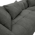 ECKSOFA in Flachgewebe Schwarz  280/170 cm  - Schwarz, KONVENTIONELL, Kunststoff/Textil (280/170cm) - Carryhome