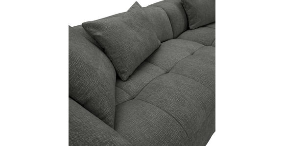 ECKSOFA in Flachgewebe Schwarz  280/170 cm  - Schwarz, KONVENTIONELL, Kunststoff/Textil (280/170cm) - Carryhome