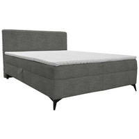 BOXBETT 160/200 cm  in Dunkelgrau  - Dunkelgrau/Schwarz, Design, Holz/Holzwerkstoff (160/200cm) - Xora