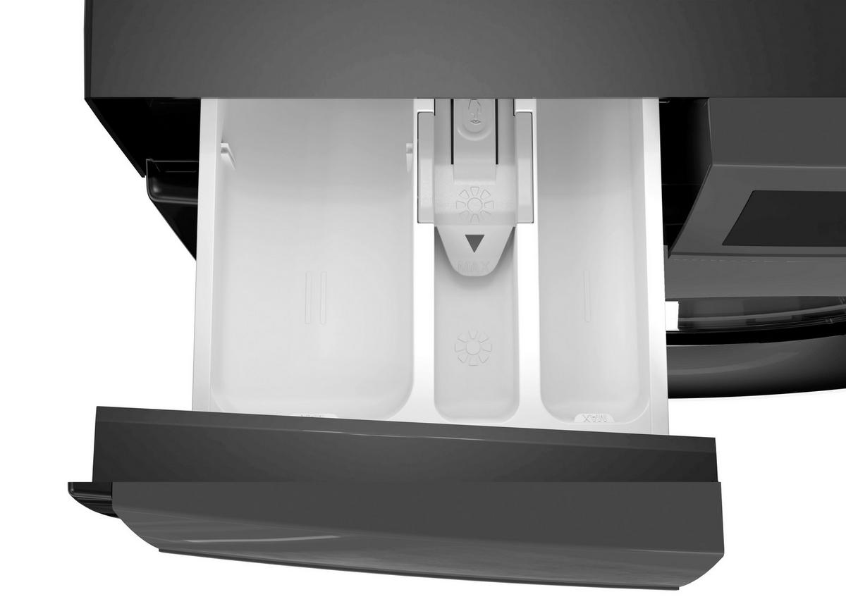 WASCHMASCHINE ES-WNFL914CMDA-DE  - Schwarz, Basics, Glas/Kunststoff (60/85/58cm) - Sharp