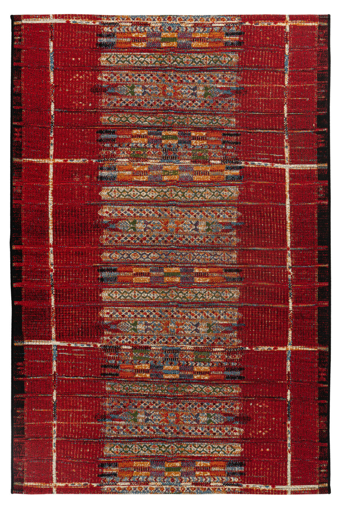 COVOR PENTRU EXTERIOR   - multicolor/roșu, Design, textil (200/290cm) - Novel
