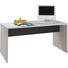 SCHREIBTISCH -türig Graphitfarben, Weiß - Graphitfarben/Weiß, Design, Holzwerkstoff (140/72/70cm) - CARRYHOME