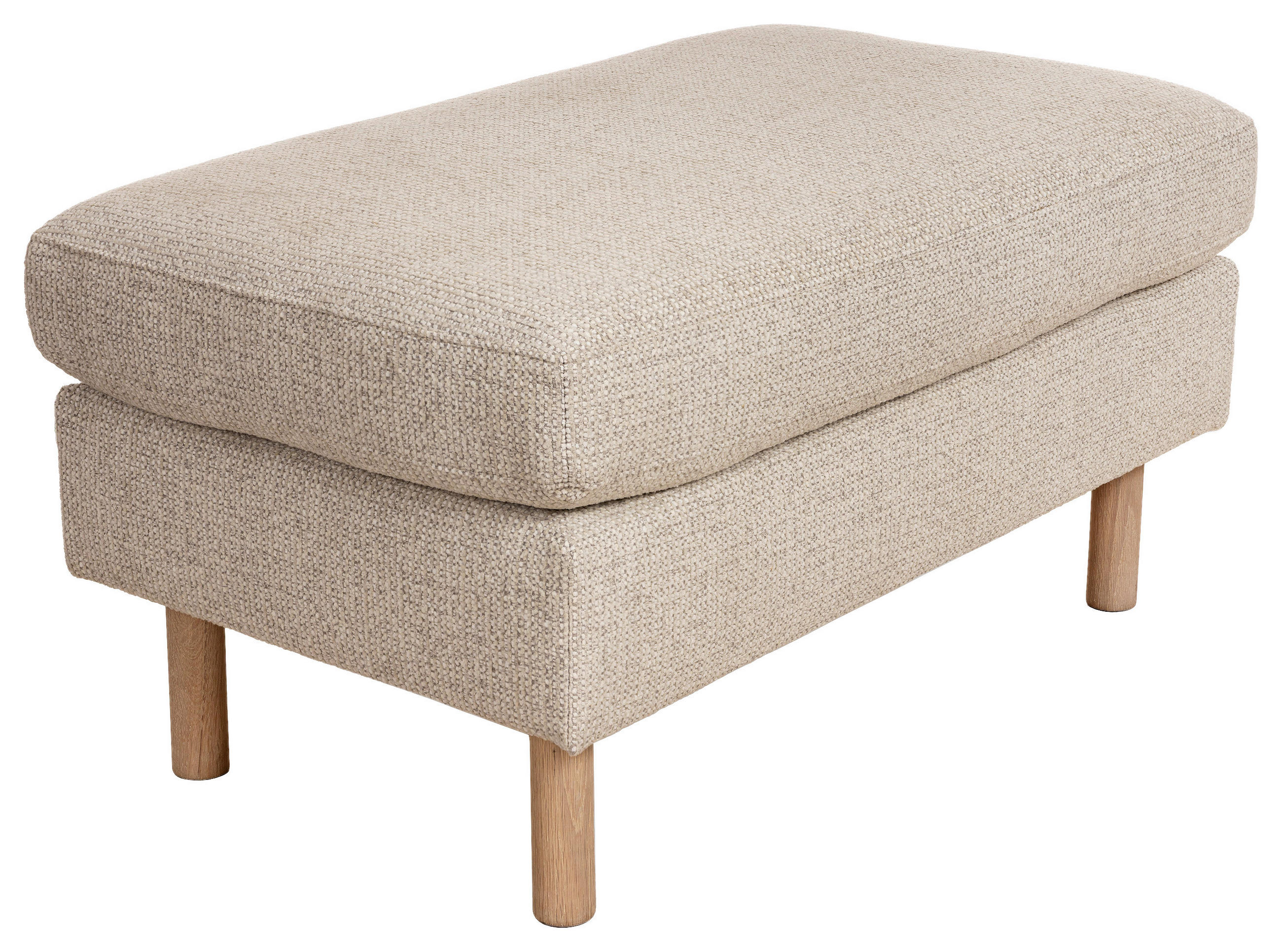 PALL i trä, metall, textil ljusgrå  - ek Bianco/ljusgrå, Design, metall/trä (82/45/50cm) - Pure Home Comfort