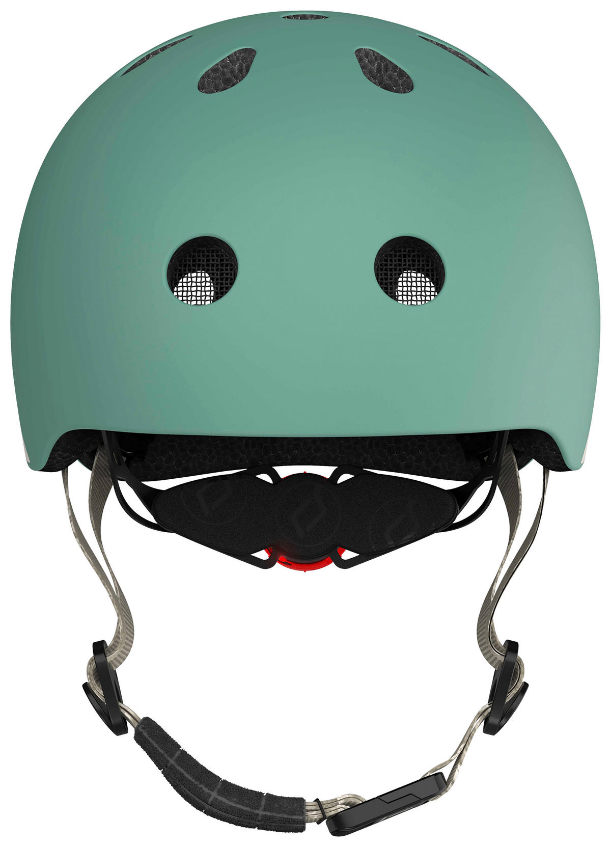 KINDERHELM XXS-S  - Dunkelgrün/Hellgrau, Trend, Kunststoff/Textil (XXS-Snull) - Scoot and Ride