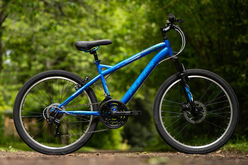 MOUNTAINBIKE 24 Zoll Kinder  - Blau, Basics, Metall (59,7/168,9/99cm)
