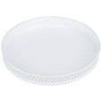 DEKOTABLETT 31/3,75 cm    - Weiß, LIFESTYLE, Metall (31/3,75cm) - Ambia Home