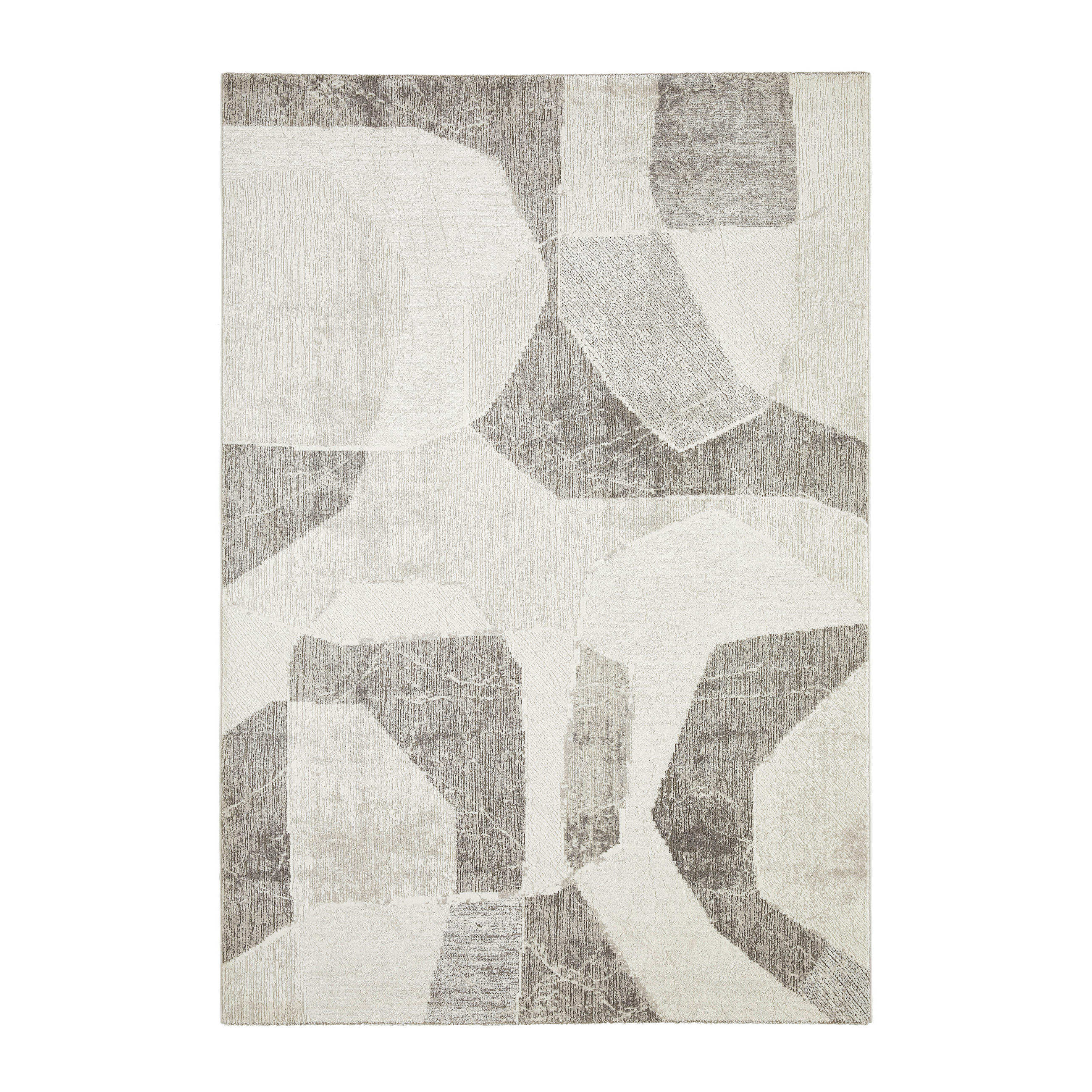 WEBTEPPICH 133/190 cm Memphis Grau  - Grau, KONVENTIONELL, Naturmaterialien/Textil (133/190cm) - Novel