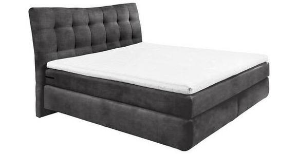 BOXSPRINGBETT 180/200 cm  in Grau  - Schwarz/Grau, Basics, Holzwerkstoff/Kunststoff (180/200cm) - Esposa