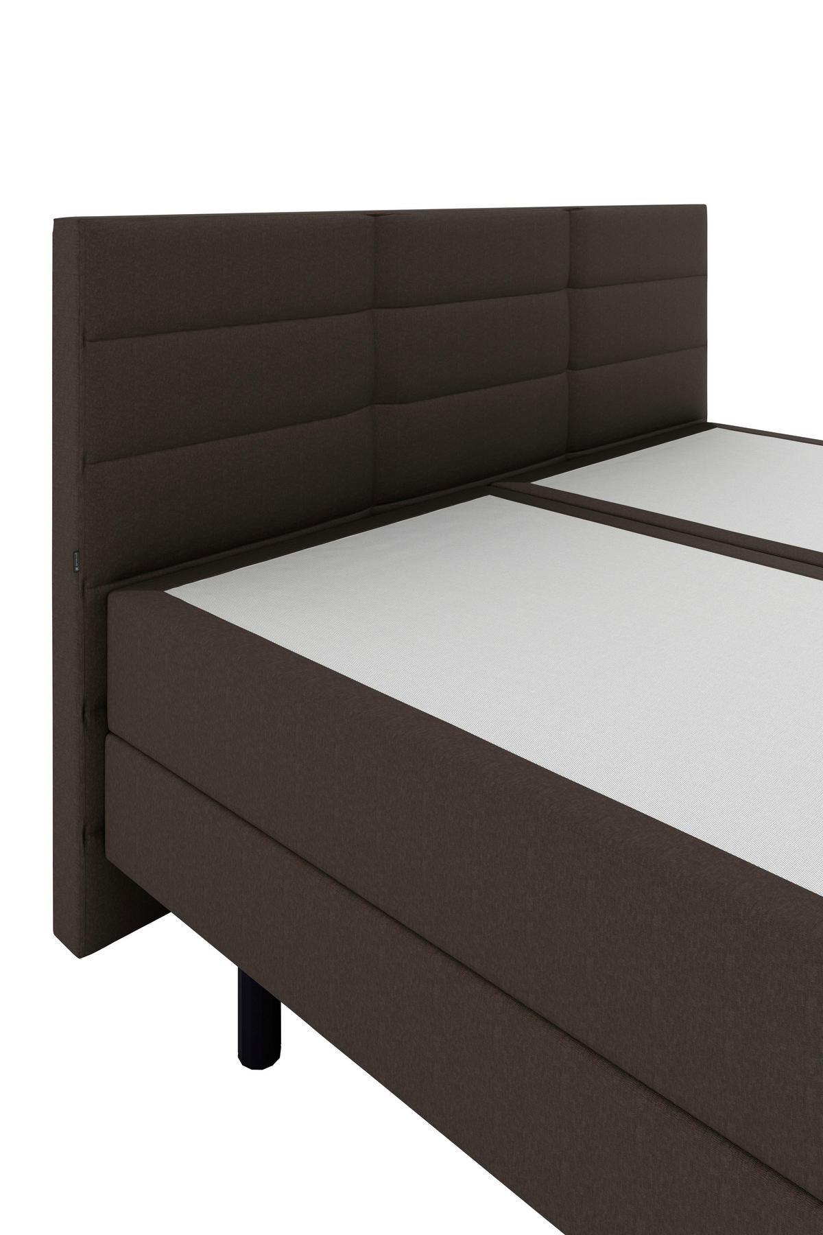 BOXSPRINGBETT 180/200 cm  in Braun  - Schwarz/Braun, KONVENTIONELL, Holzwerkstoff/Kunststoff (180/200cm) - Musterring