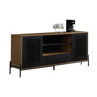 SIDEBOARD  in 164/76/43 cm  - Schwarz/Naturfarben, Design, Holzwerkstoff/Kunststoff (164/76/43cm) - Livetastic