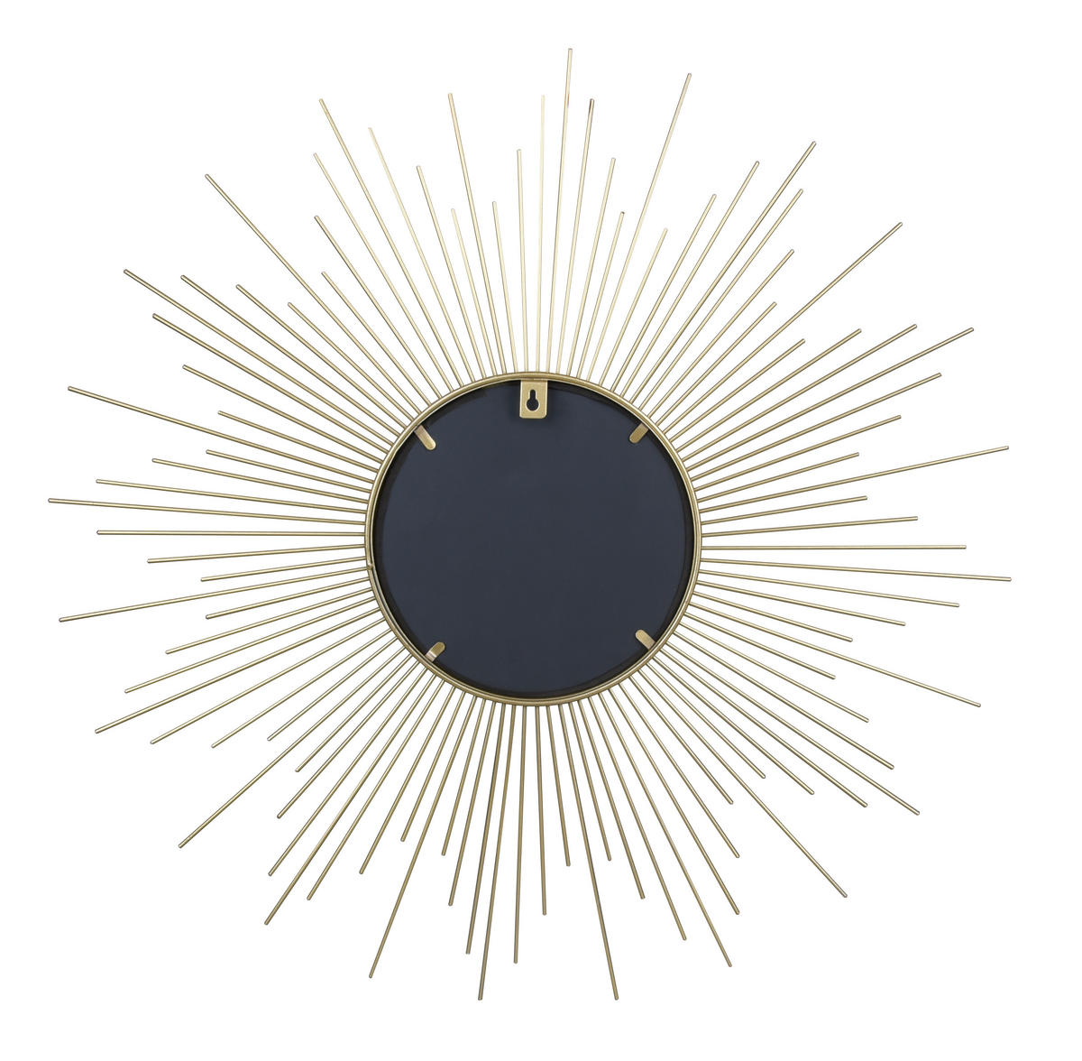 WANDSPIEGEL 60/60/1 cm    in rund  - Goldfarben, LIFESTYLE, Glas/Metall (60/60/1cm)