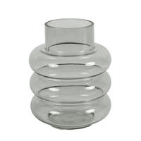 VAZA    steklo  - siva, Basics, steklo (17/17/22cm)