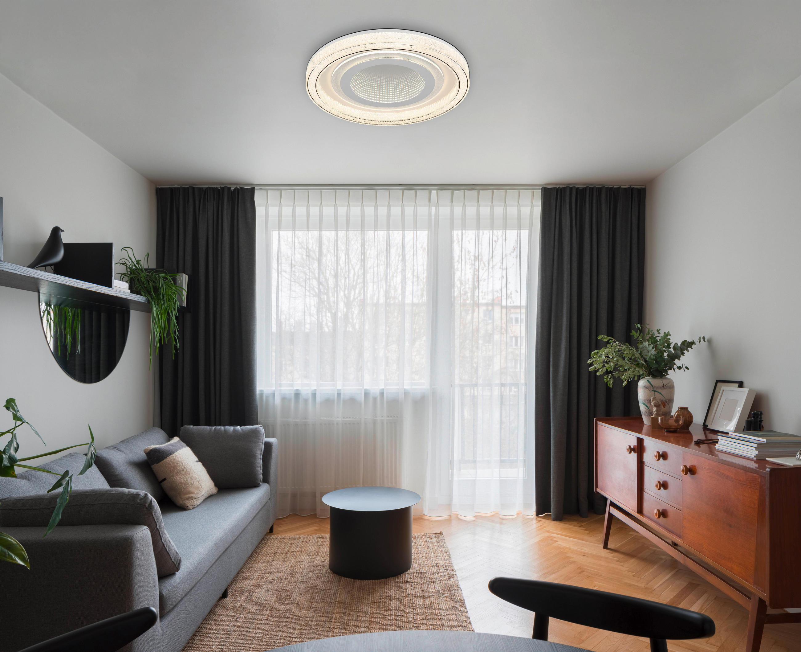 LED-DECKENLEUCHTE  48/7 cm    - Klar/Weiss, Konventionell, Kunststoff/Metall (48/7cm) - Globo