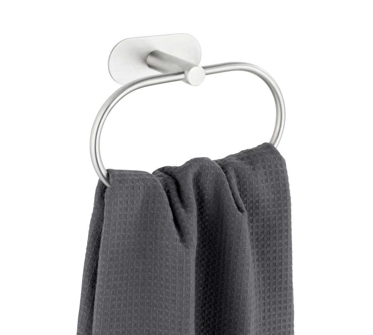 HANDTUCHHALTER Edelstahlfarben  - Edelstahlfarben, Basics, Metall (20,5/12,5/7,5cm) - Wenko