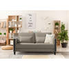 SCHLAFSOFA in Cord Schwarz, Taupe  - Taupe/Schwarz, Design, Holz/Textil (174/88/104cm) - Niels Andersson