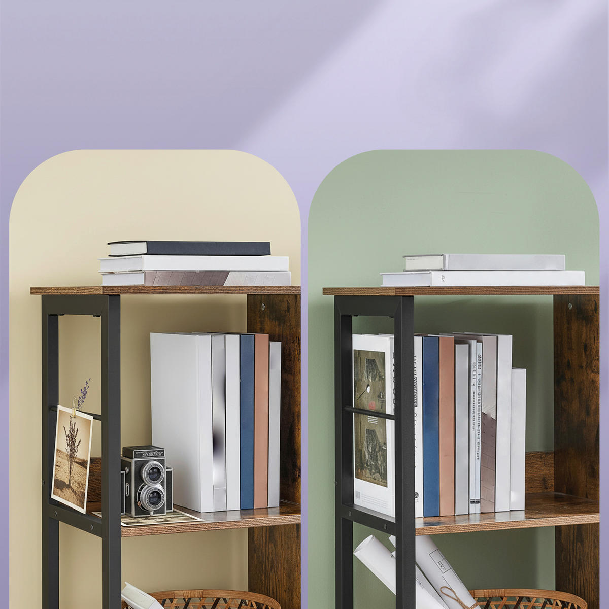 BEISTELLREGAL 120/80/30 cm  - Schwarz/Braun, Trend, Holzwerkstoff/Kunststoff (120/80/30cm) - Boxxx