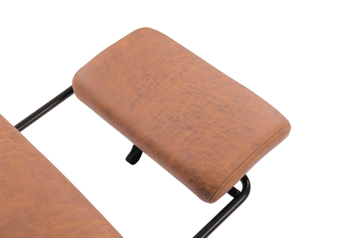KANCELÁŘSKÉ KŘESLO, mikrovlákno, hnědá - černá/hnědá, Lifestyle, kov/dřevo (66/114 - 122/71,5cm) - MID.YOU