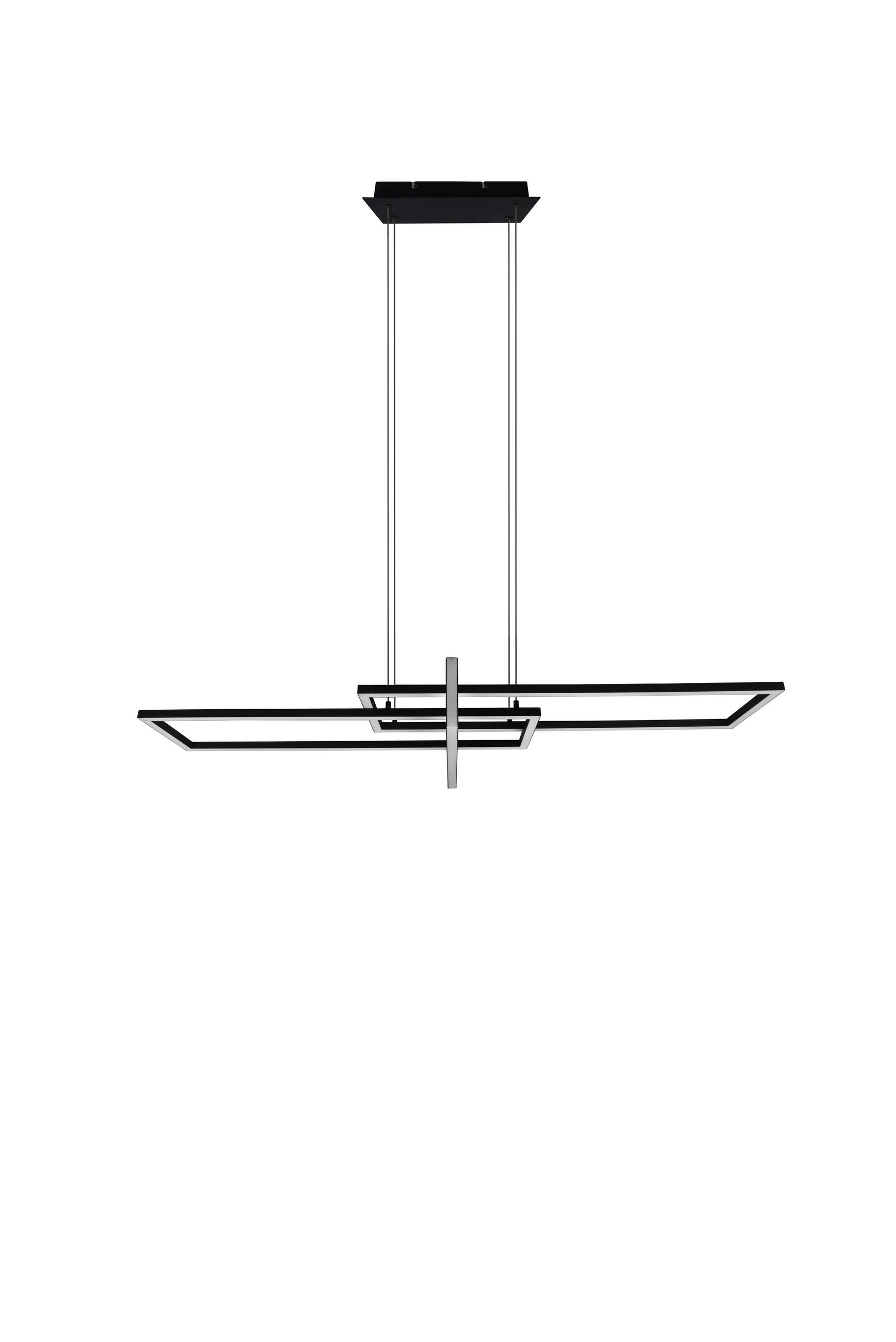 Trio Leuchten Led-Hängeleuchte Salinas Schwarz 40x150x110 cm