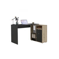 SCHREIBTISCHKOMBINATION 110/85/74 cm  in Anthrazit, Eichefarben  - Eichefarben/Anthrazit, MODERN, Holzwerkstoff (110/85/74cm) - MID.YOU