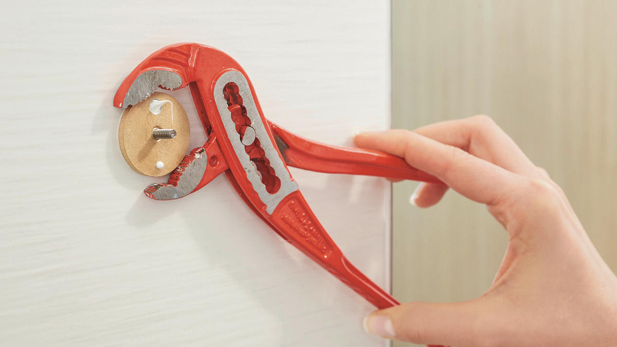 HANDTUCHHAKEN - Chromfarben, Trend, Metall (3,7/3,7/3,7cm) - Tesa