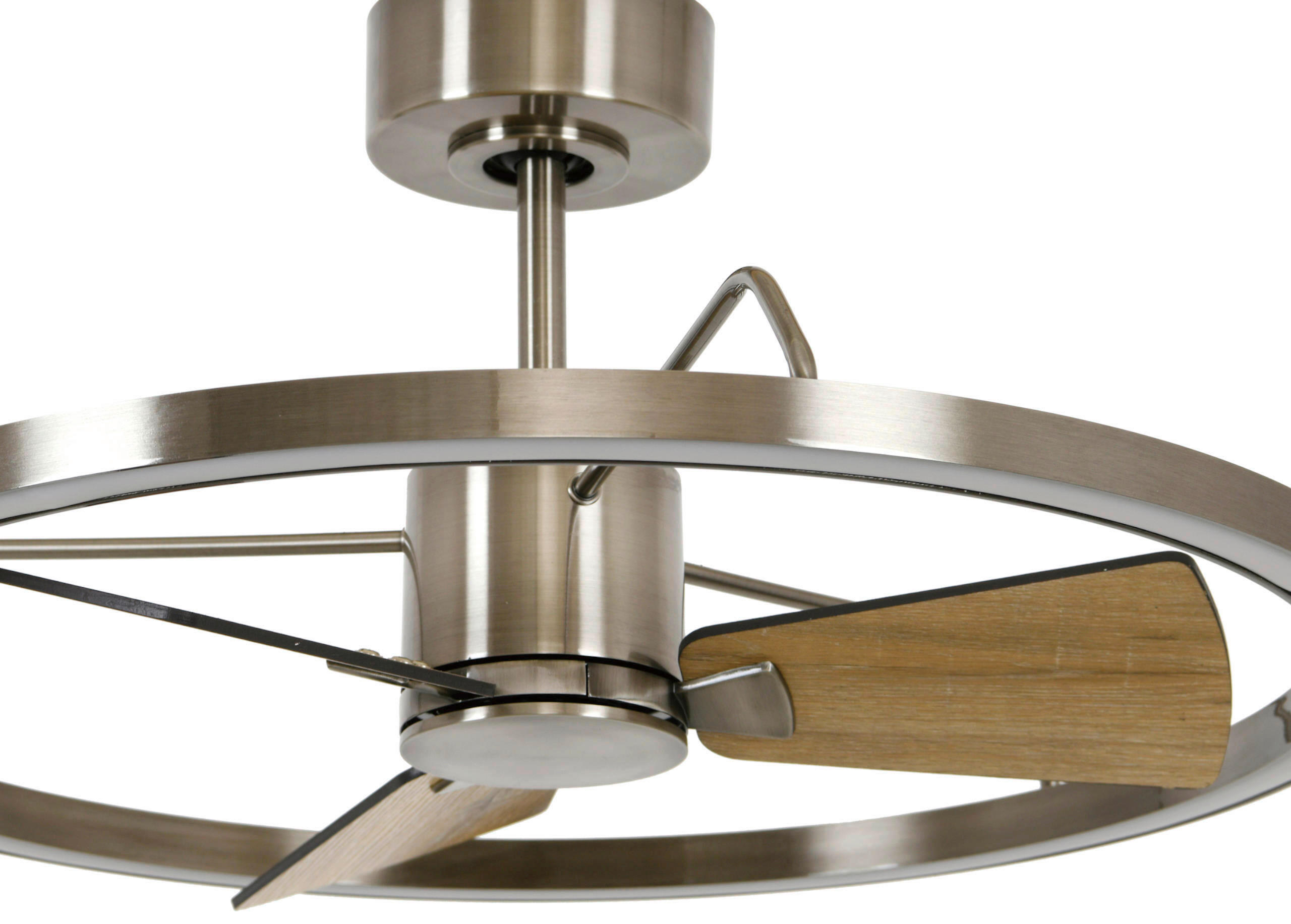 DECKENVENTILATOR 36 W     - Messingfarben/Walnussfarben, Basics, Holzwerkstoff/Metall (70/34.5/70cm)