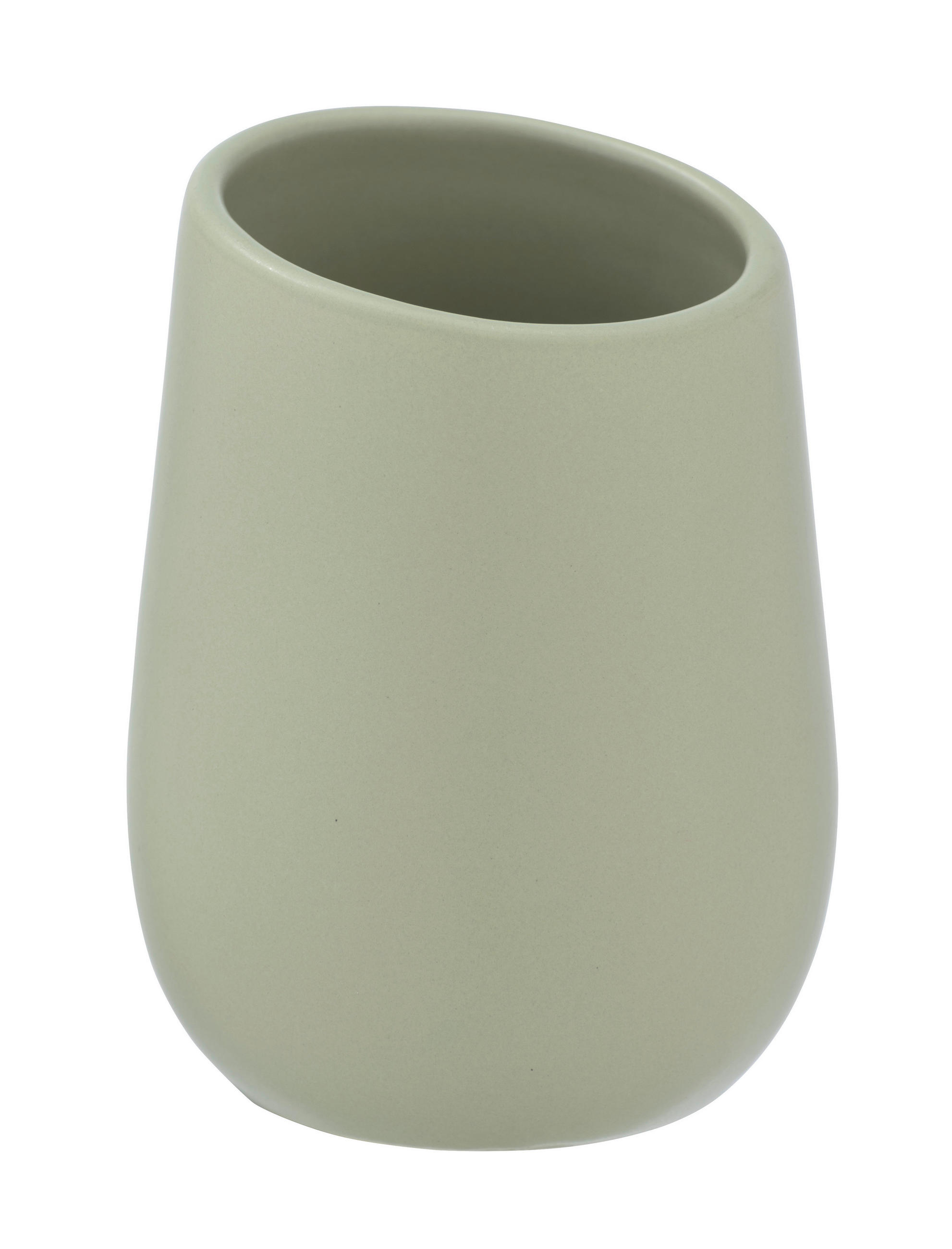 ZAHNPUTZBECHER Keramik  - Grün, Basics, Keramik (8/11/8cm) - Wenko