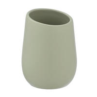ZAHNPUTZBECHER Keramik  - Grün, Basics, Keramik (8/11/8cm) - Wenko