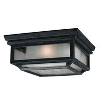 AUSSENDECKENLEUCHTE - Zinkfarben, Konventionell, Glas/Kunststoff (14.5/33cm) - Elstead Lighting