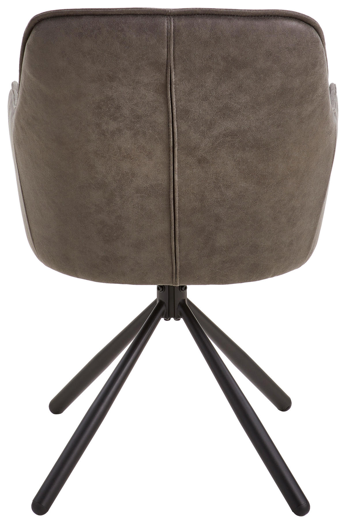 ARMLEHNSTUHL  in Eisen Mikrofaser  - Schwarz/Grau, Modern, Holz/Textil (61/91/59cm) - Livetastic