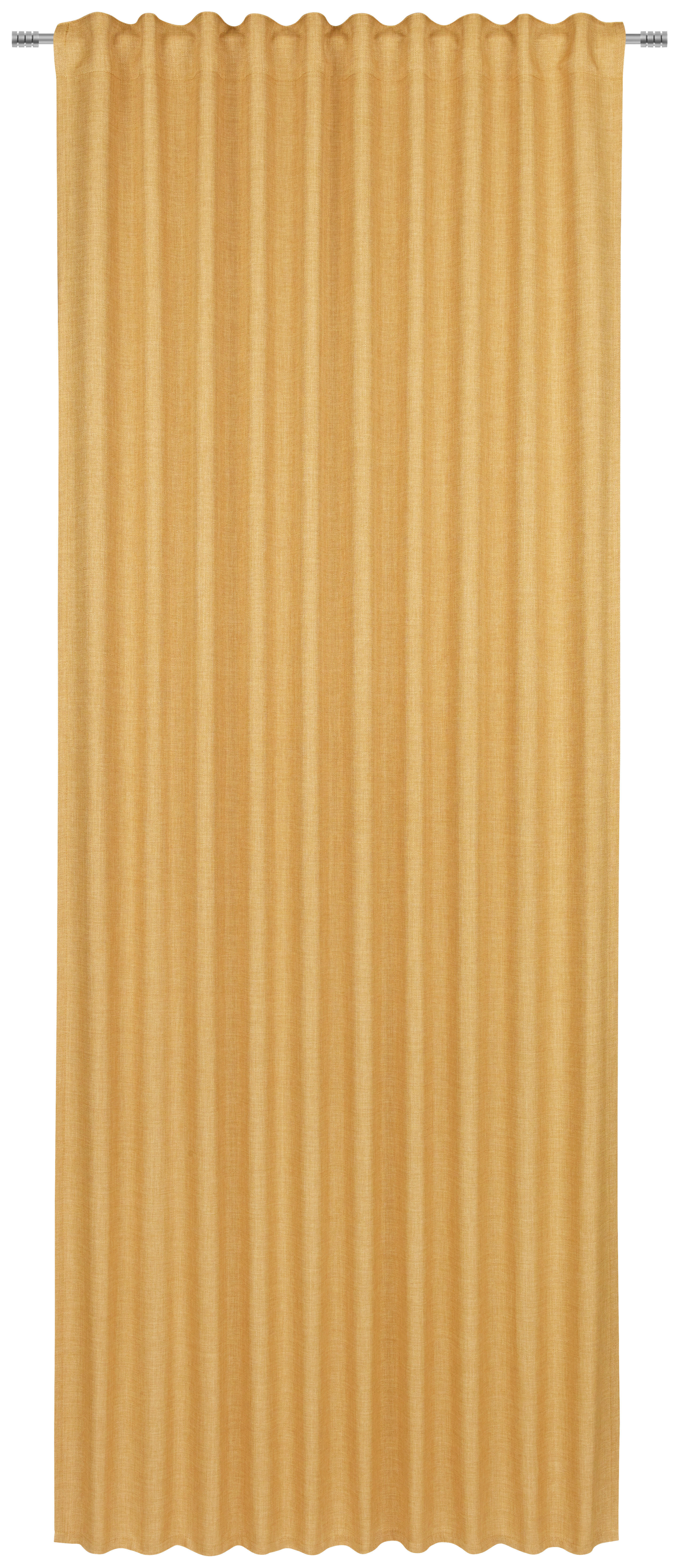 KÉSZFÜGGÖNY Részben fényzáró  - Sárga, Basics, Textil (140/245cm) - Boxxx