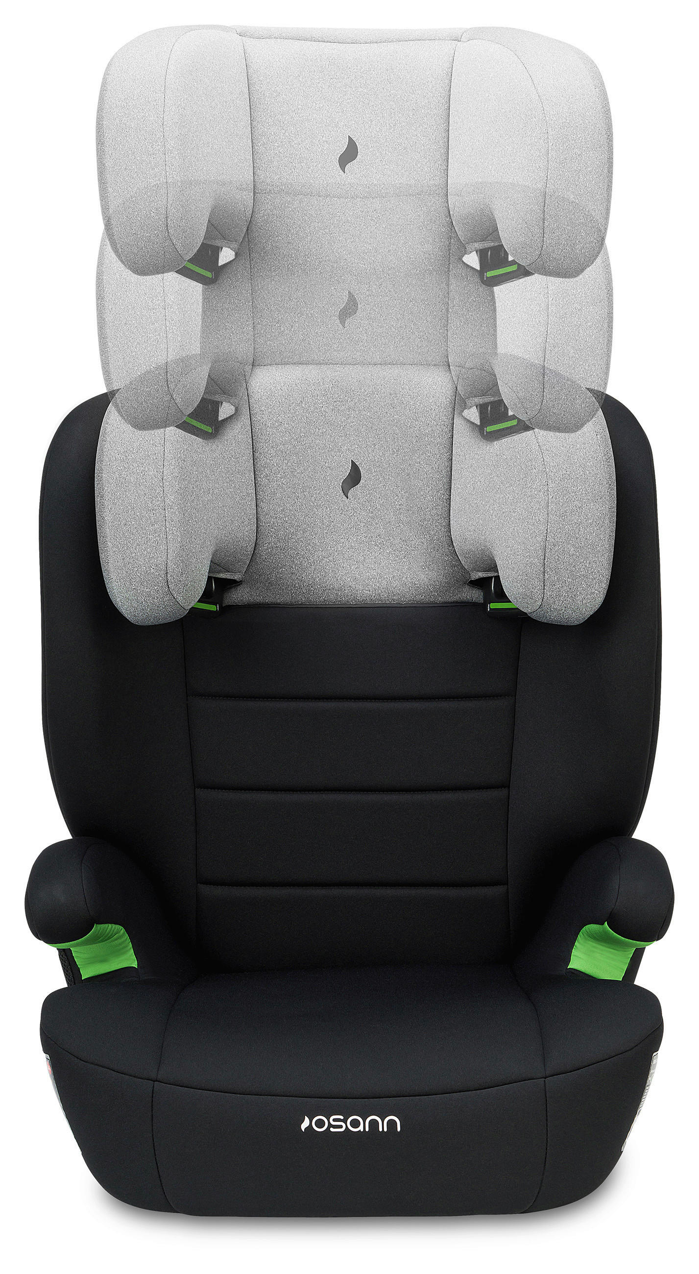 KINDERAUTOSITZ MUSCA ISOFIX ECE R 129 i-SIZE - Hellgrau/Schwarz, Basics, Kunststoff/Textil (44/55/43cm) - Osann