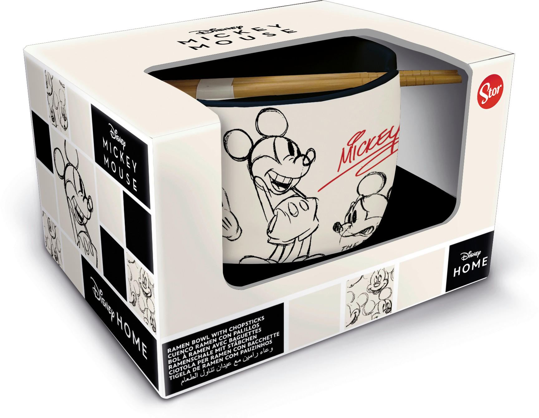 SUPPENSCHALE Weiß  - Weiß, Basics, Keramik (18/12,5/9,7cm) - Disney