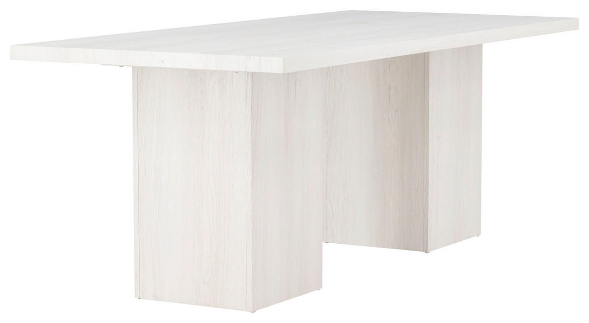 ESSTISCH in Holz 200/90/75 cm  - Weiß, Design, Holz (200/90/75cm) - Livetastic