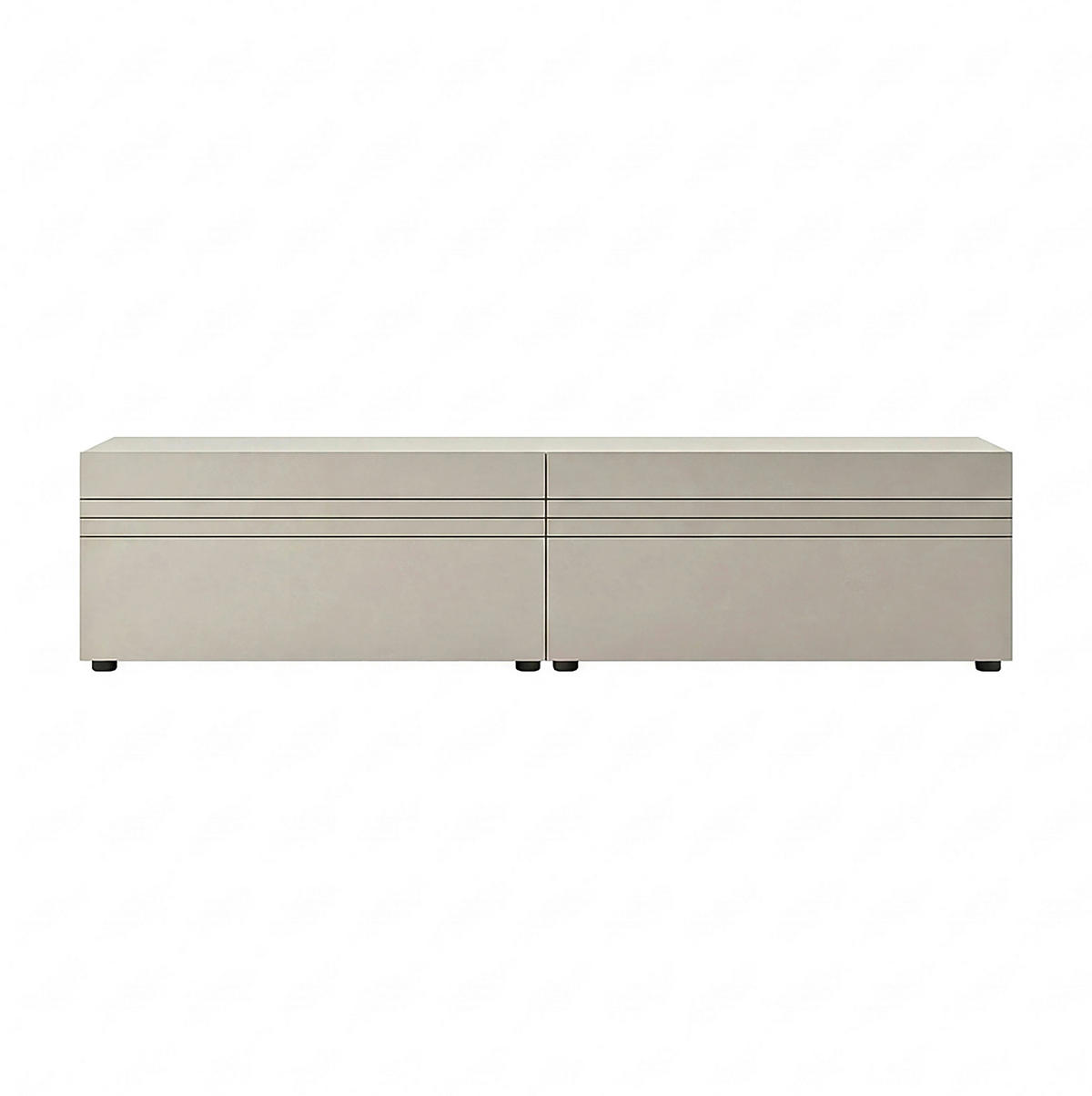 LOWBOARD  180/36/34 cm  stehend  - Kaschmir/Schwarz, Design, Holzwerkstoff/Kunststoff (180/36/34cm) - MID.YOU