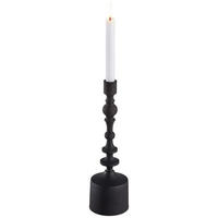 KERZENHALTER - Schwarz, Basics, Metall (10/34cm) - Light & Living