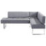 ECKBANK in Edelstahlfarben, Grau - Edelstahlfarben/Grau, Design, Holz/Textil (227/165cm) - Moderano ECKBANK in Edelstahlfarben, Grau - Edelstahlfarben/Grau, Design, Holz/Textil (227/165cm) - Moderano