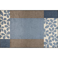 COVOR CU ȚESĂTURĂ PLATĂ Florita Blue  - maro/albastru, Konventionell, plastic/textil (115/175cm) - wash+dry