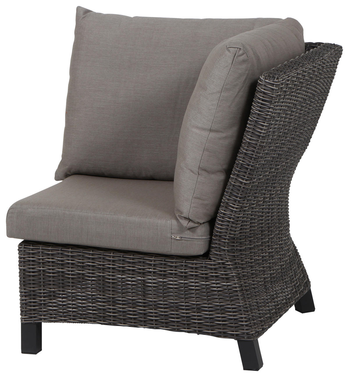 LOUNGEGARNITUR 4-teilig   219/88/219 cm  - Grau, Basics, Keramik/Kunststoff (219/88/219cm) - Siena Garden