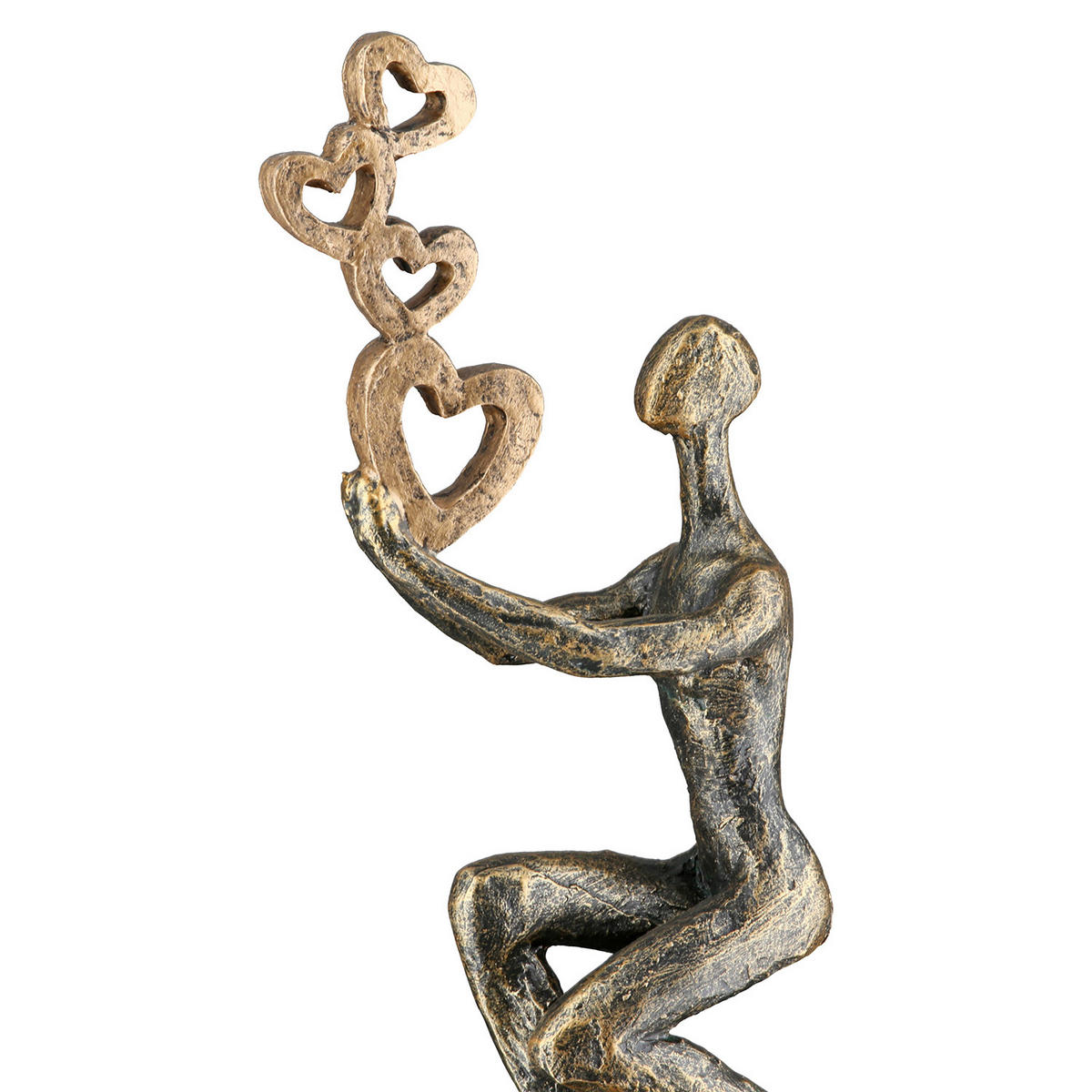 SKULPTUR - Bronzefarben, Basics, Kunststoff (10/24/7cm)